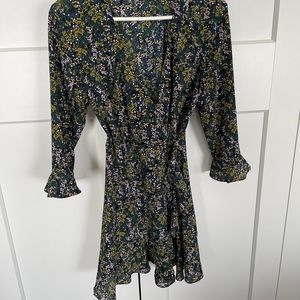 Floral wrap dress